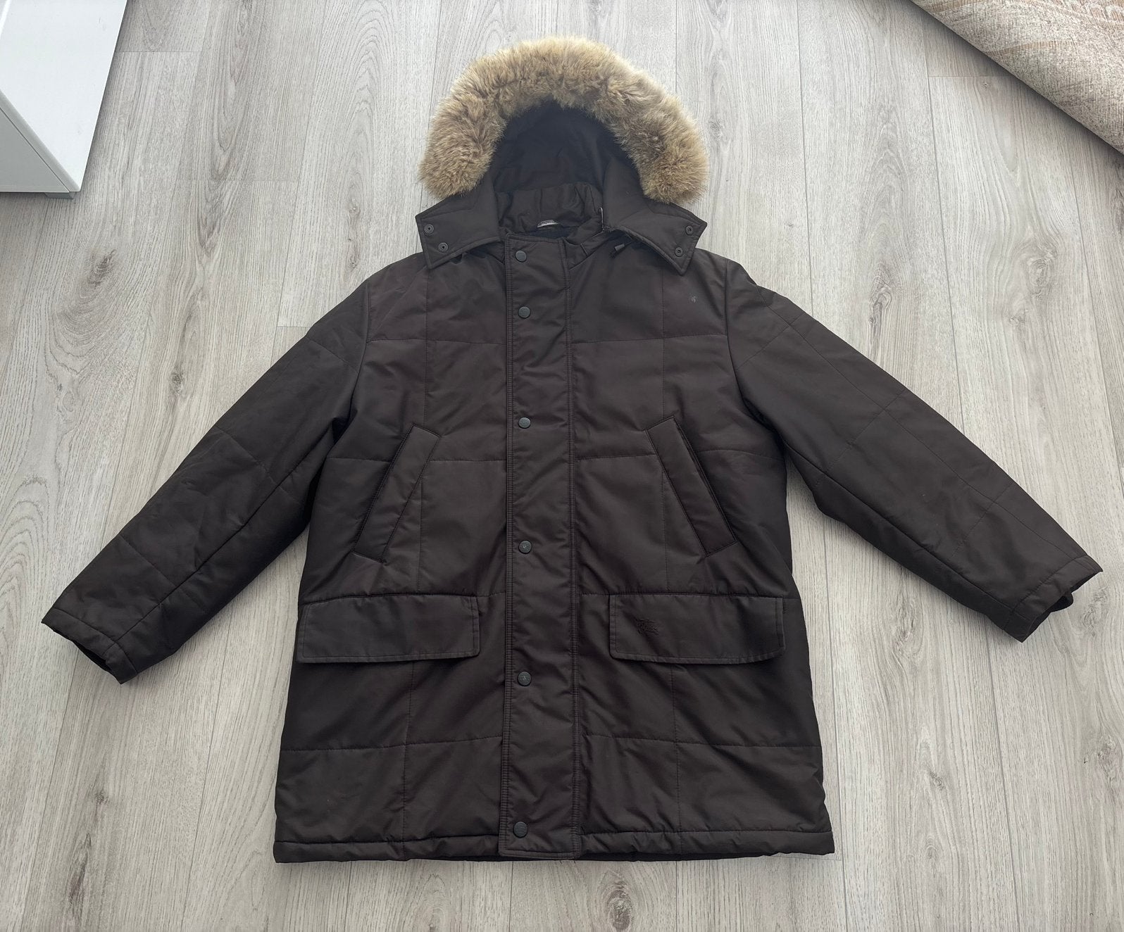 Burberry Winterjas Wooster Maat L (52), Ophalen of Verzenden, Zo goed als nieuw, Maat 52/54 (L), Bruin