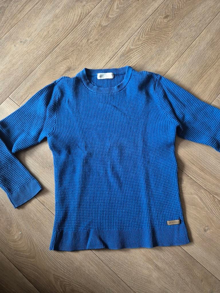 H&M Dikke Blauwe Trui Maat 122-128, Ophalen of Verzenden