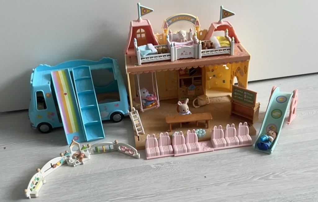 Sylvanian families. 5316, 5317, 5262 en 4448, Verzamelen, Poppetjes en Figuurtjes, Ophalen, Zo goed als nieuw