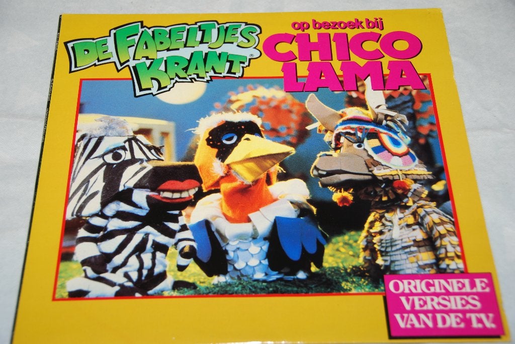 Fabeltjeskrant – Op Bezoek bij Chico Lama LP Vinyl, Gebruikt, Verhaal of Sprookje, 12 inch, Fotohoes