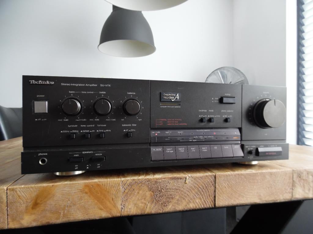 Vintage Technics Computer Drive New Class A Amp type SU-V7X, Overige merken, Gebruikt, Ophalen of Verzenden, 120 watt of meer