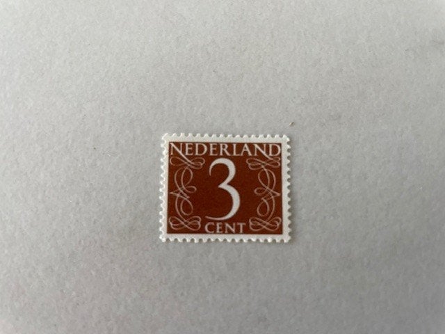 1953 Postfris Cijfer 3 Type van Krimpen NVPH 463, Postzegels en Munten, Postzegels | Nederland, Ophalen of Verzenden, Na 1940
