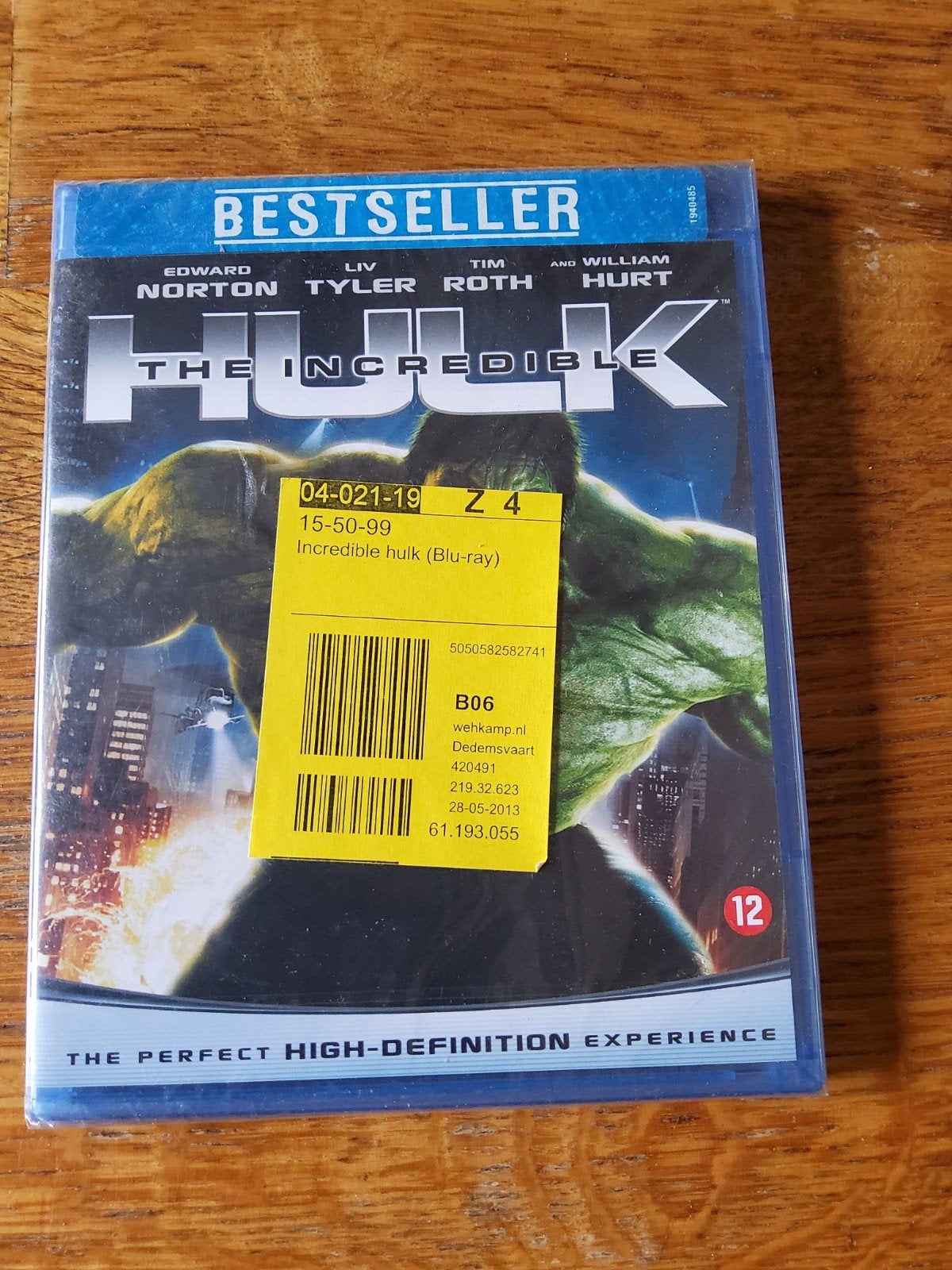 The Incredible Hulk Blu-ray, Ophalen of Verzenden, Zo goed als nieuw, Film, Blu-ray