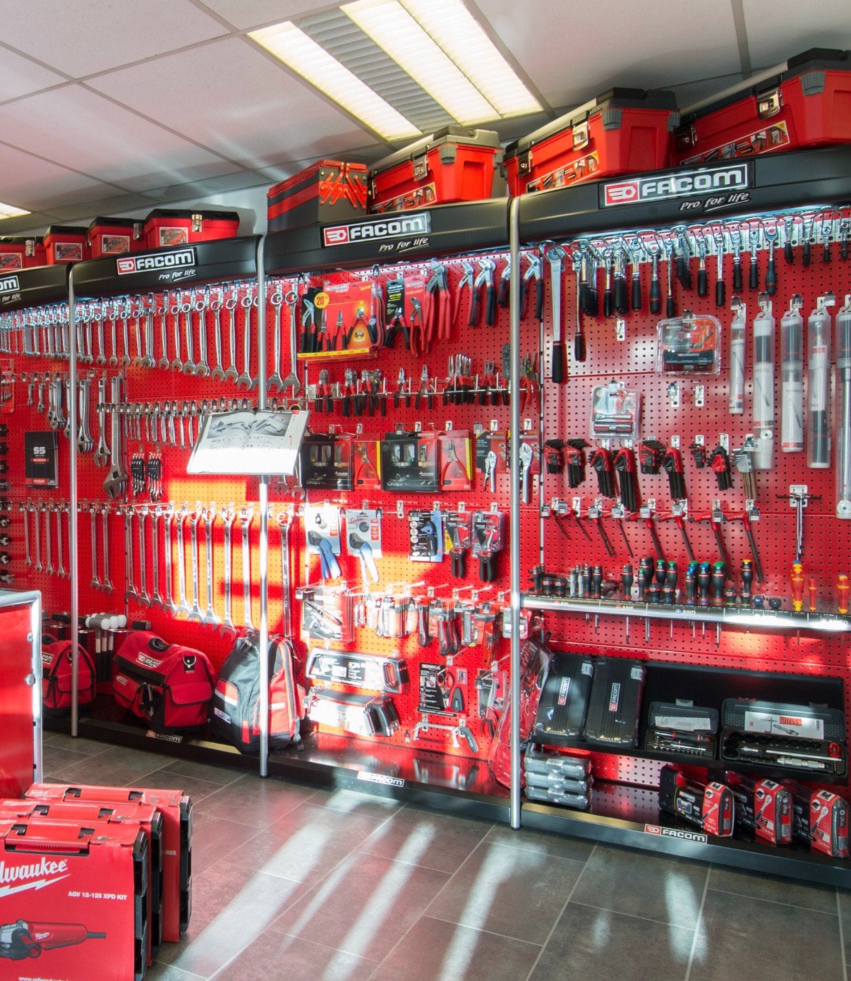 Facom showroom stelling te koop, Ophalen