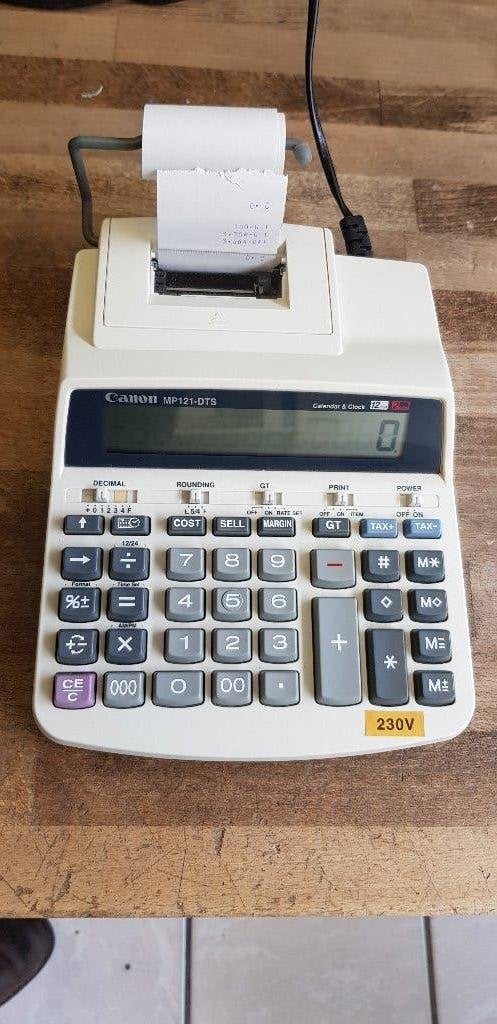 Canon rekenmachine met bonprinter, Diversen, Ophalen of Verzenden, Gebruikt