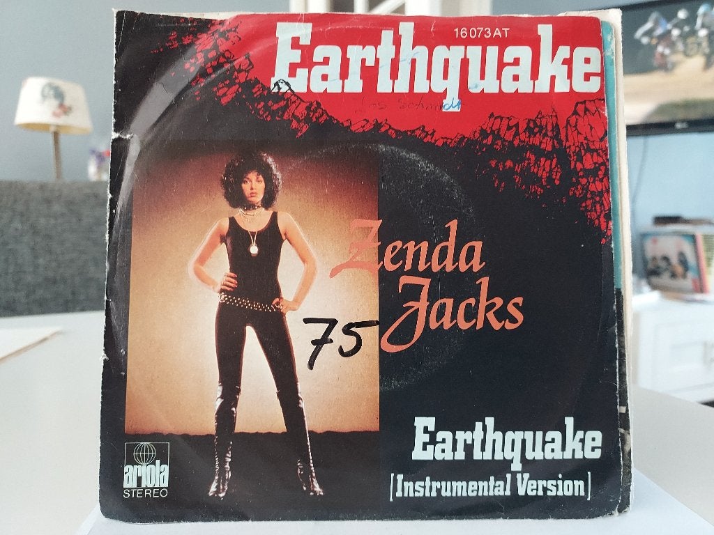 7" Single Zenda Jacks - Earthquake + Instrumental, Gebruikt, 7 inch, Ophalen of Verzenden, Pop