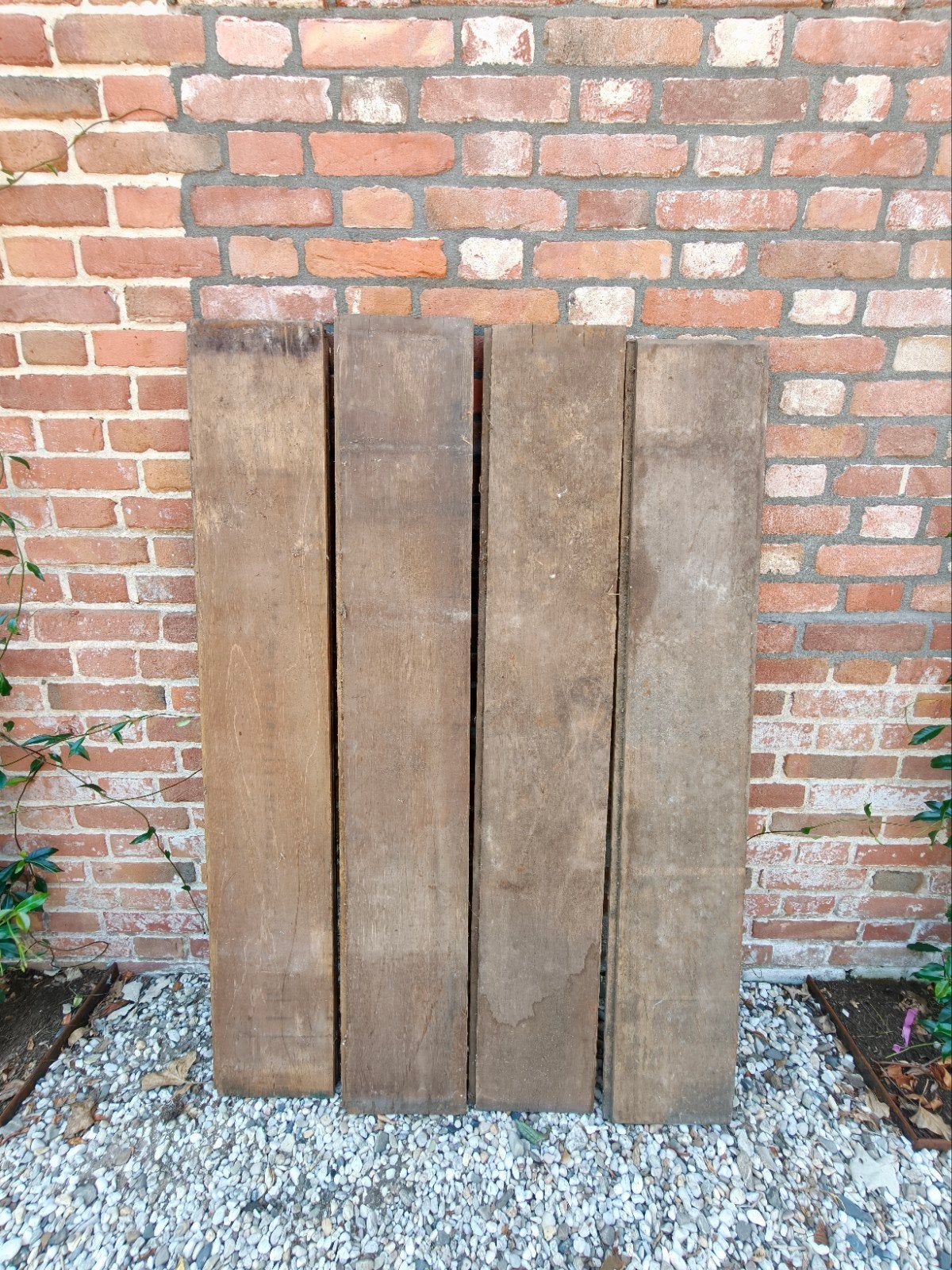 170 Stuks Hardhouten damwand mes en groef planken 1250/195/4, Ophalen, 25 tot 50 mm, Plank, Minder dan 200 cm