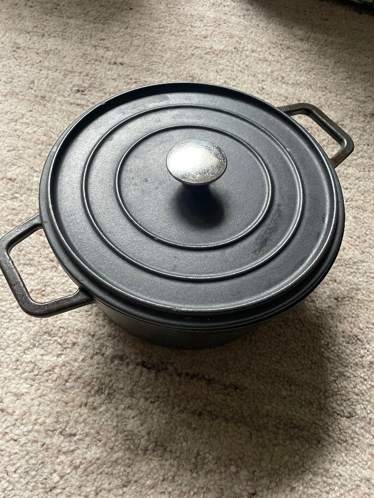 Gietijzeren pan merk Kustaa cast iron, Gebruikt, Gietijzer, Verzenden, Kookpan