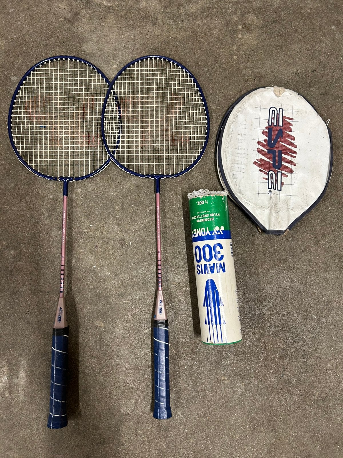 Set badminton rackets, Ophalen of Verzenden, Gebruikt, Racket(s)