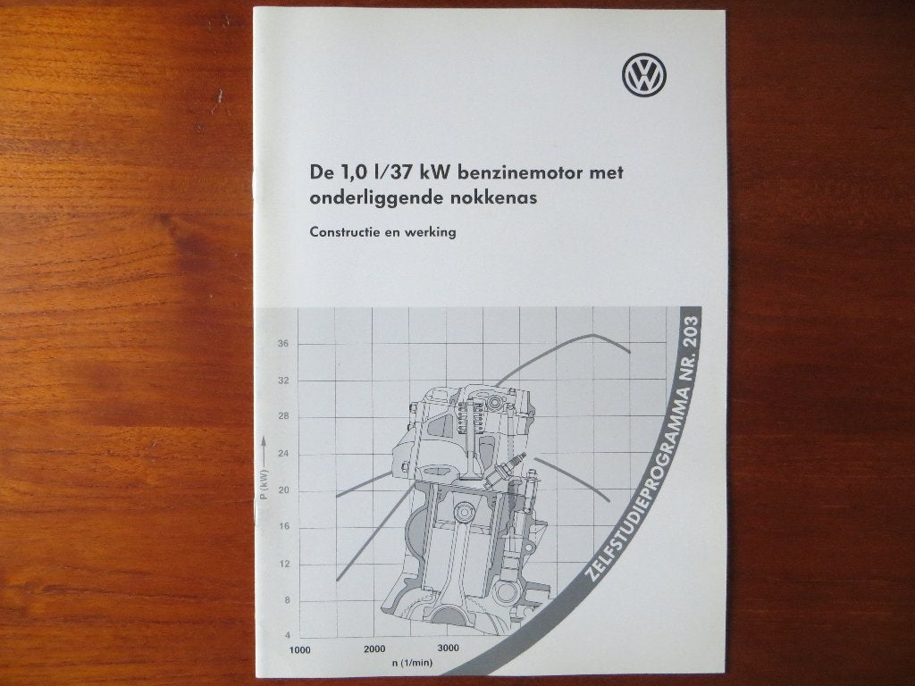 Volkswagen zelfstudieprogramma 203: 1,0 l benzinemotor, Ophalen of Verzenden, Nieuw, Volkswagen
