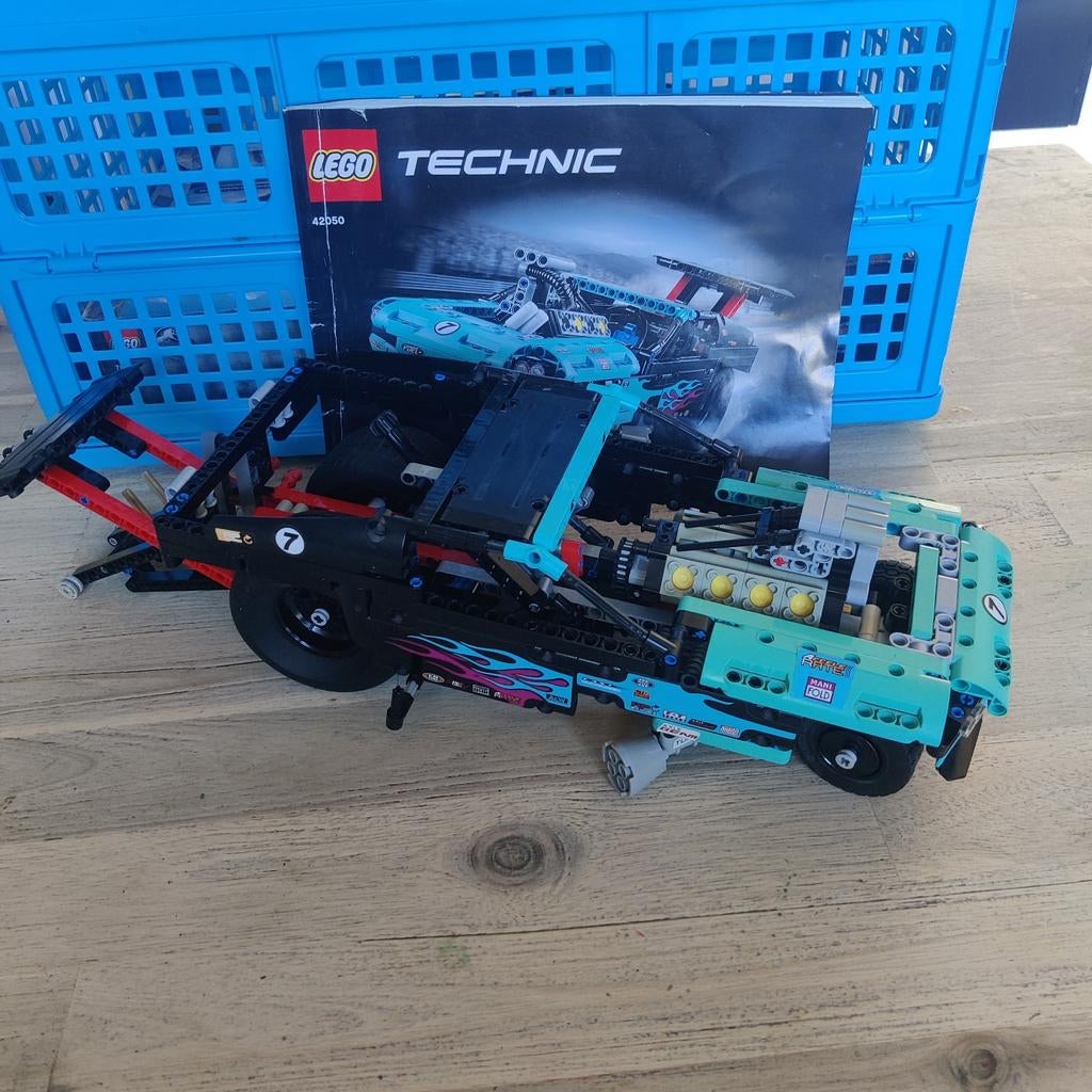 Lego Technic 42050 Drag Racer, Gebruikt, Lego, Compleet, Ophalen of Verzenden