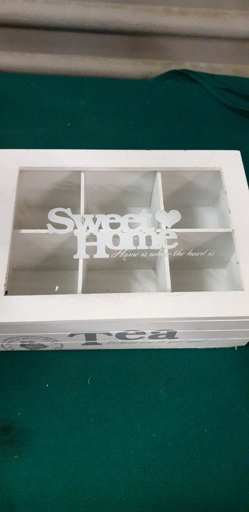 theekist wit sweet home, Huis en Inrichting, Ophalen of Verzenden, 'T Olde Gre-j, Info@toldegrej.nl, Endepoelstraat 20f Didam