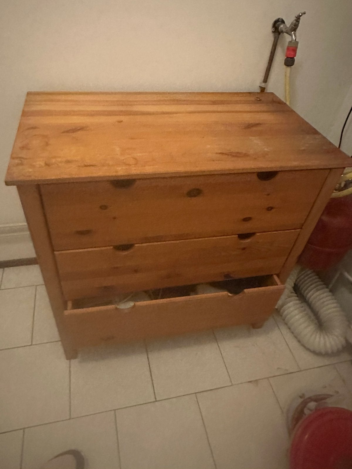 Houten laden kast, Huis en Inrichting, Ophalen, Gebruikt, 50 tot 100 cm, 3 of 4 laden