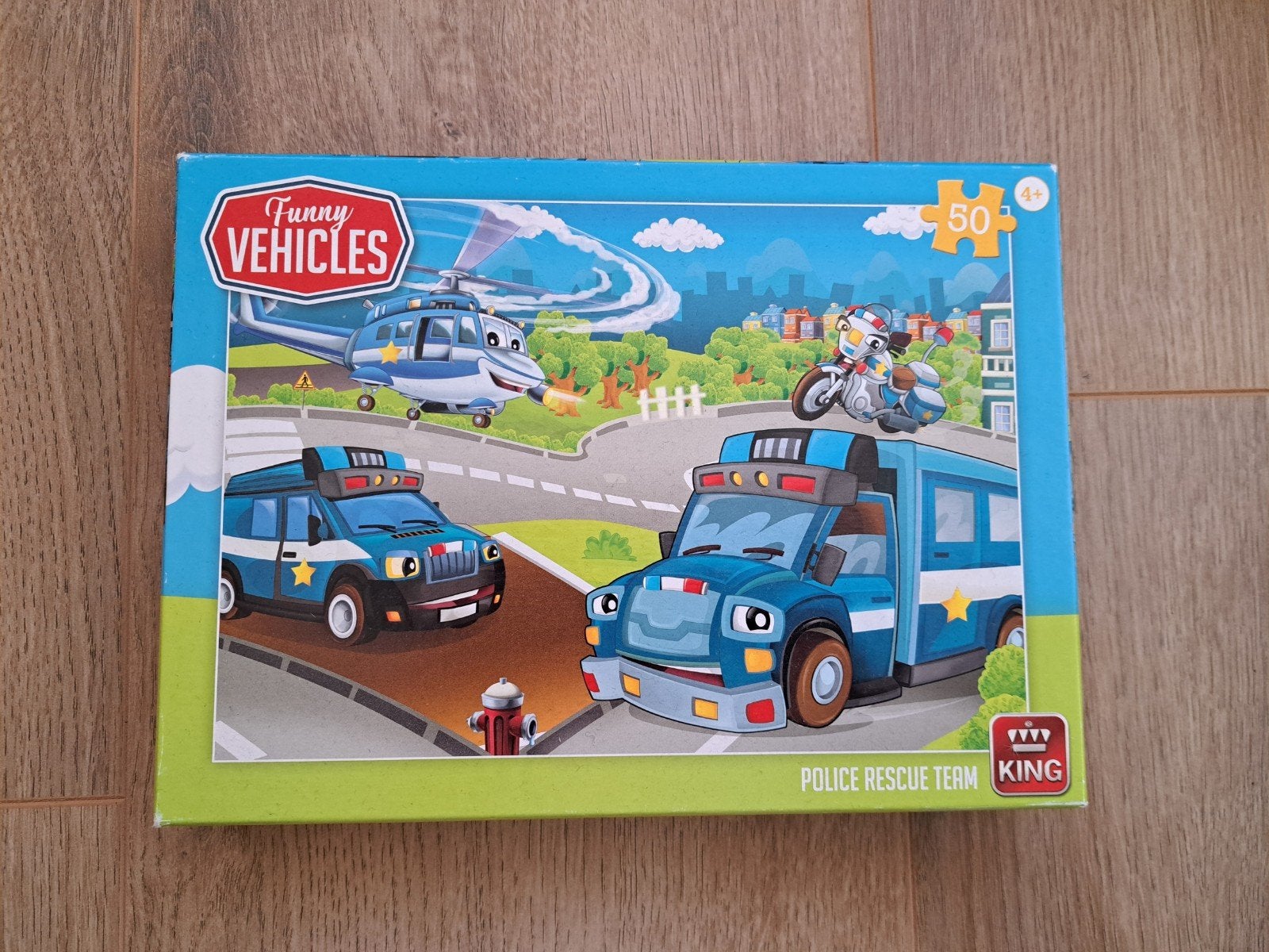 Politie Puzzel 50 Stukjes, Ophalen, 10 tot 50 stukjes, Gebruikt, 2 tot 4 jaar