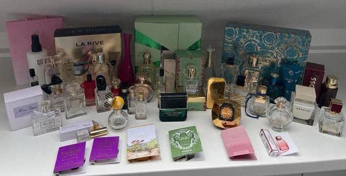 parfumflessen en samples (leeg) chanel, dior, rabannr, etc, Ophalen of Verzenden, Gebruikt