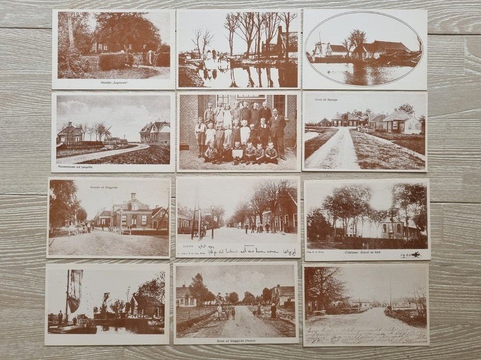 Serie ansichtkaarten Weststellingwerf Uitgave 1978, Ophalen of Verzenden, 1960 tot 1980, Ongelopen, Friesland