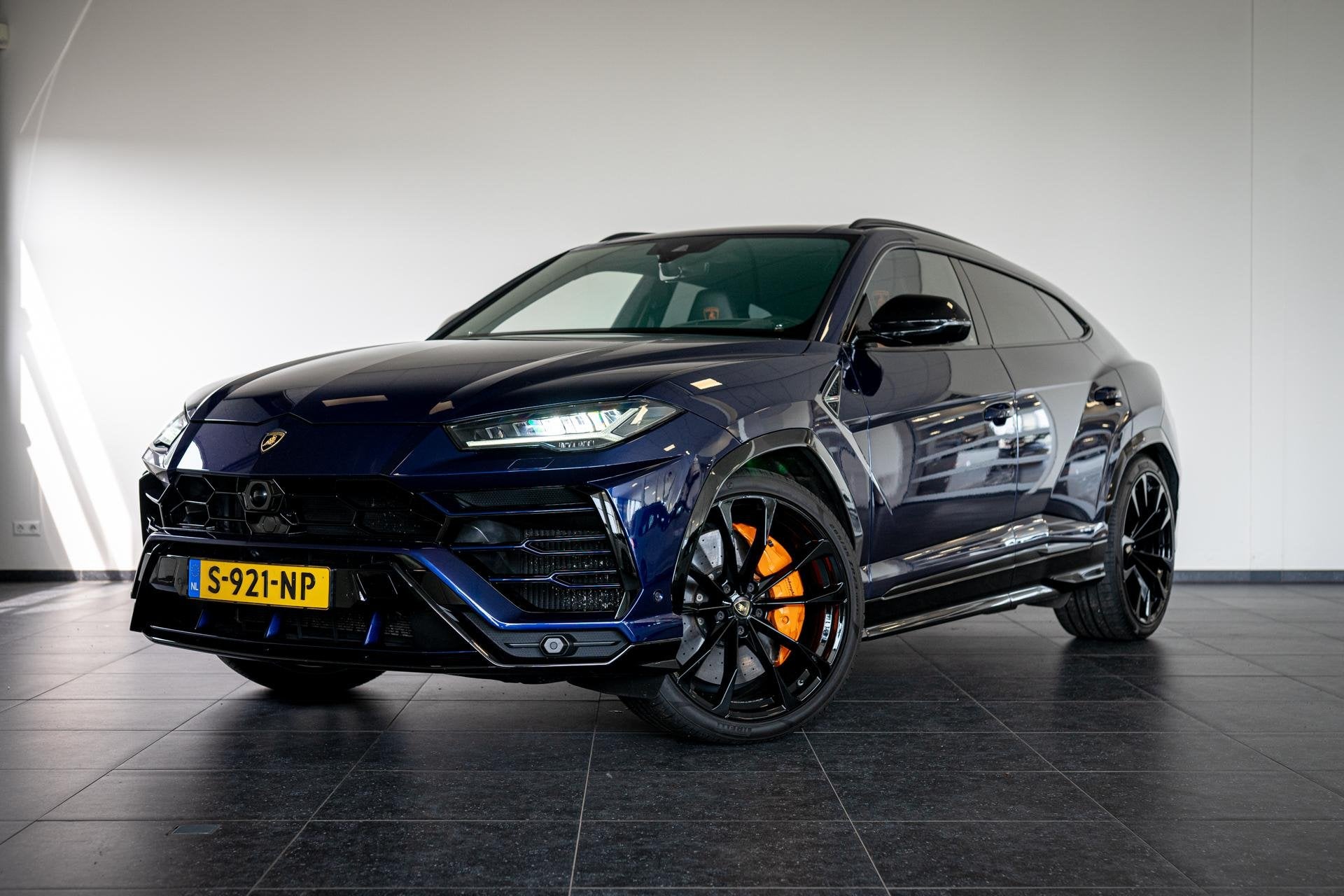 Lamborghini Urus 4.0 V8 | Akra | 23 Inch | Pano | B&O | HUD, Auto's, Automaat, Urus, Gebruikt, Blauw