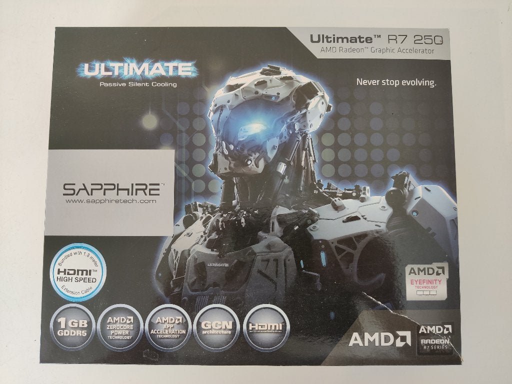 Sapphire AMD Radeon R7 250 Ultimate 1GB GDDR5, PCI-Express 3, Gebruikt, AMD, Ophalen of Verzenden