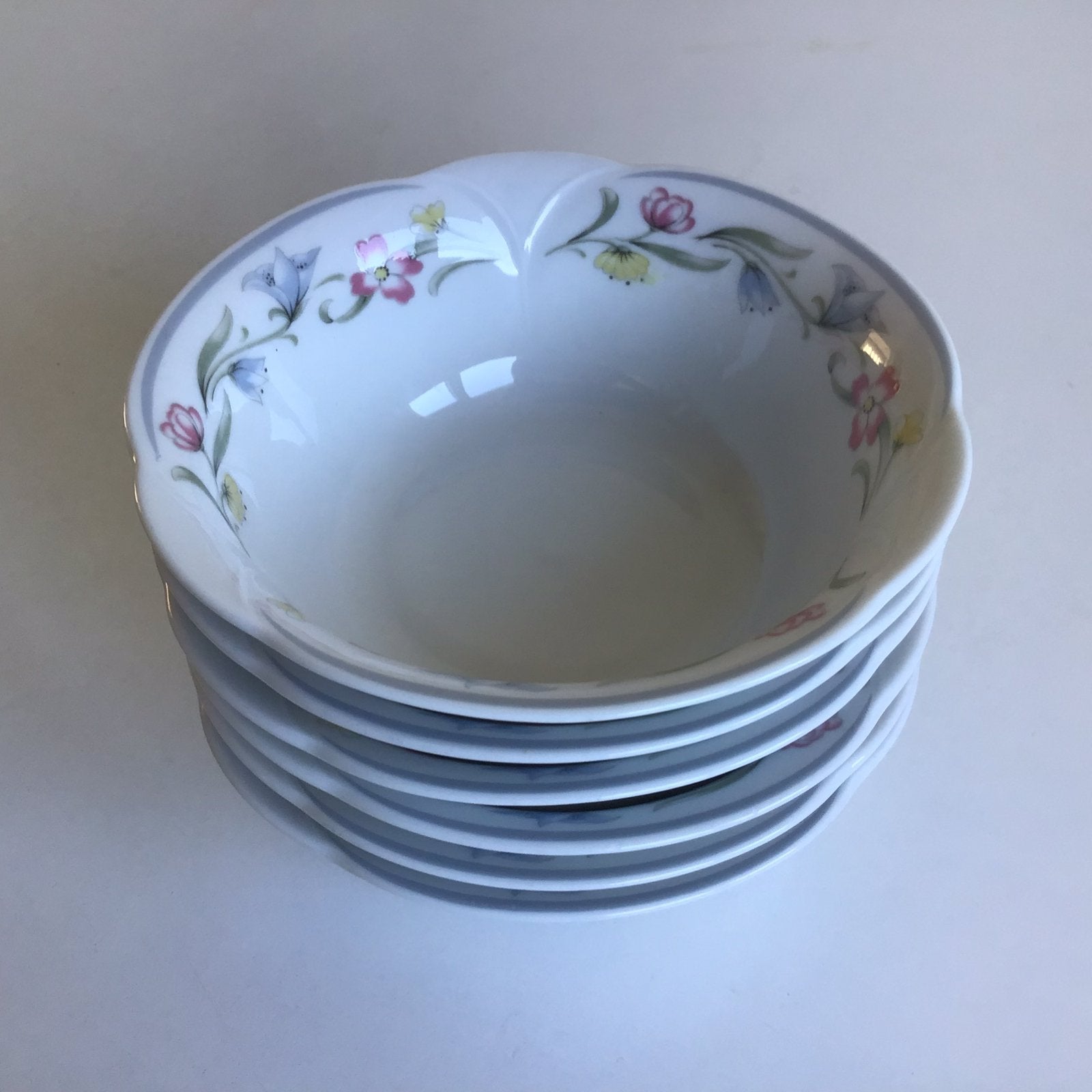 6x schaal kommetje bloemen Portofino  Winterling - NIEUW, Ophalen of Verzenden, Nieuw, Porselein, Schaal of Schalen