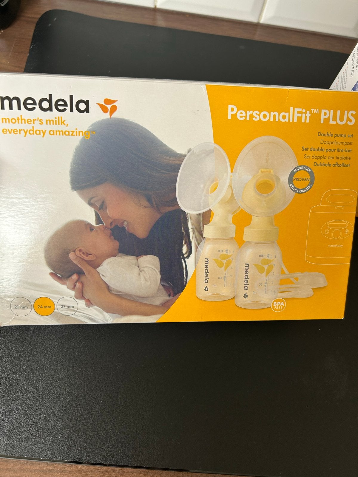 Medela PersonalFit PLUS Dubbele Afkolfset maat M, Ophalen of Verzenden, Zo goed als nieuw