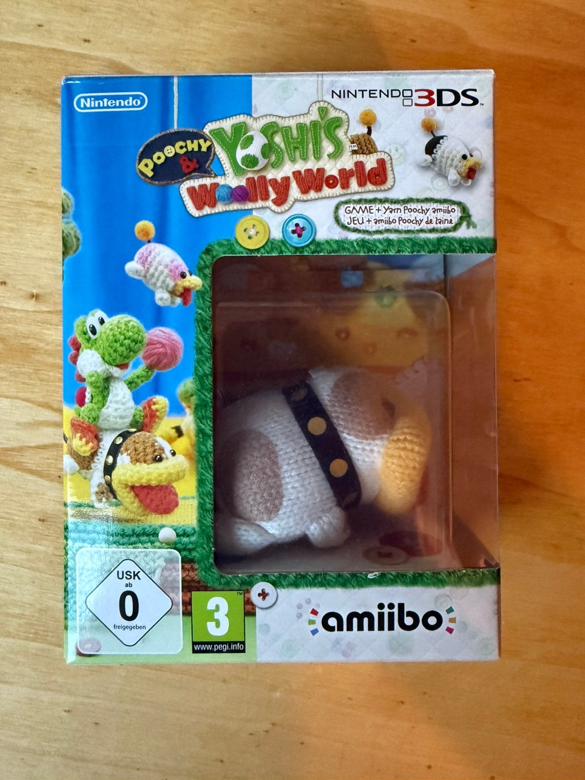 Yoshi’s Woolly World + Yarn Poochy amiibo 3DS, 1 speler, Ophalen of Verzenden, Zo goed als nieuw, Vanaf 3 jaar