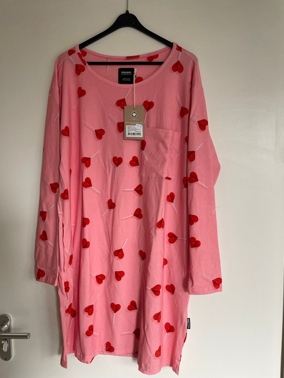 Snurk Lollipop Love Nachthemd - Nieuw met kaartjes, Kleding | Dames, Maat 38/40 (M), Nieuw, Ophalen of Verzenden, Roze