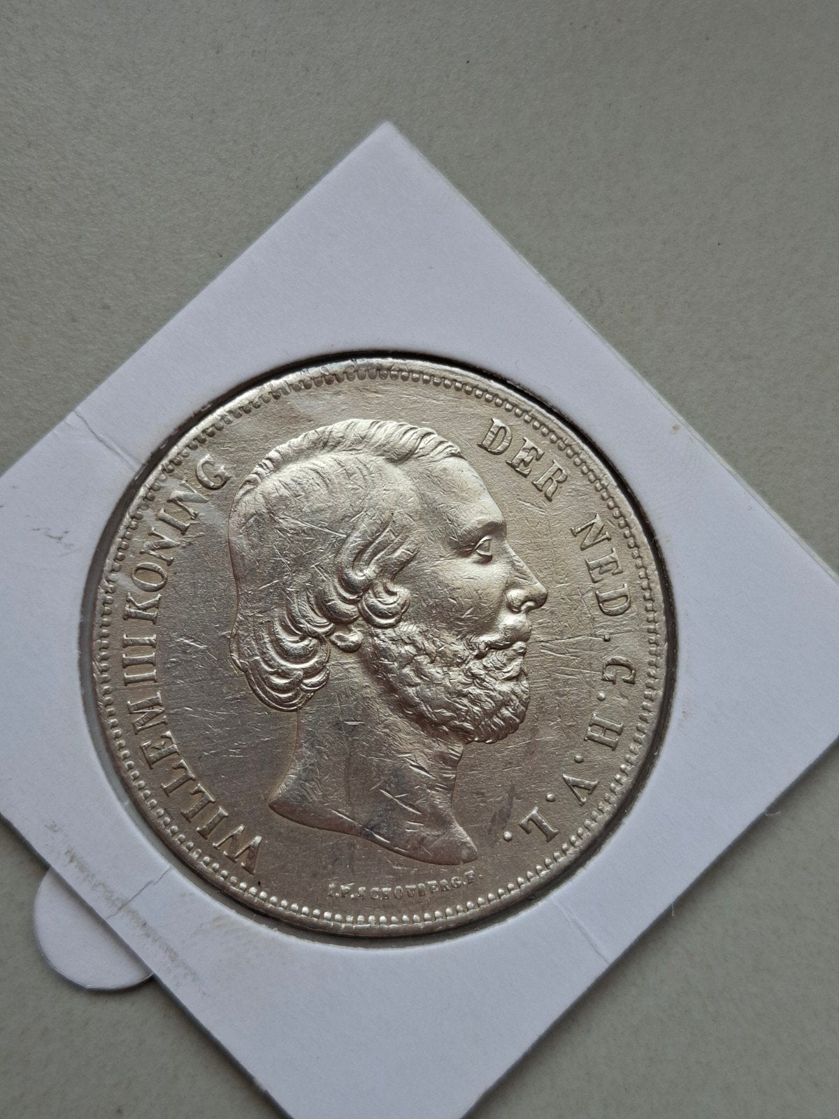 Rijksdaalder 1854 2,5 gulden 1854 willem 3, Koning Willem III, Zilver, Ophalen of Verzenden, Losse munt