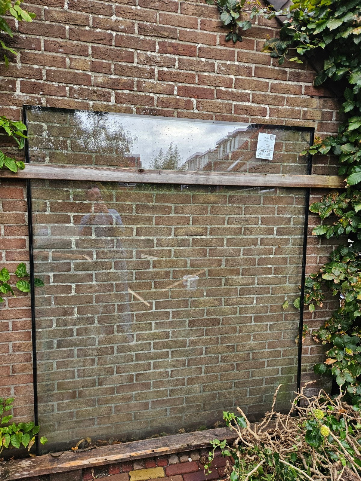 Gratis - Dubbel glas met scheurtje - Isolatieglas HR++, Ophalen, Minder dan 80 cm, Gevelraam of Ruit