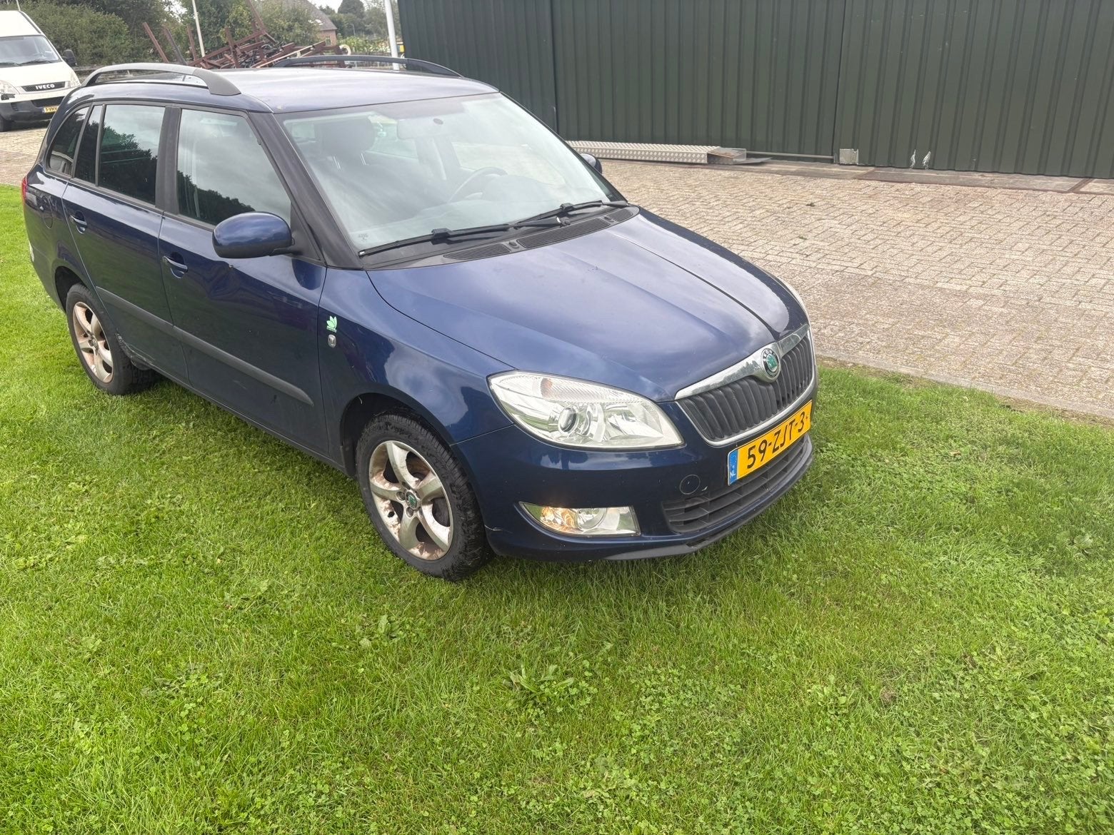 Skoda Fabia 1.2 TDI 55KW Greenline Combi 2012 Blauw, Auto's, Voorwielaandrijving, 1199 cc, Blauw, Origineel Nederlands