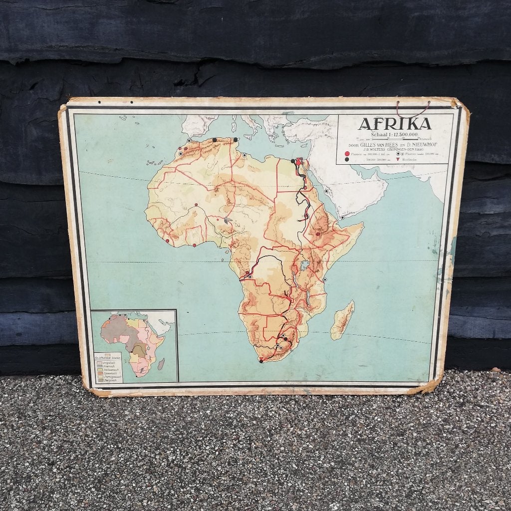Schoolplaat Afrika, Ophalen, Aardrijkskunde
