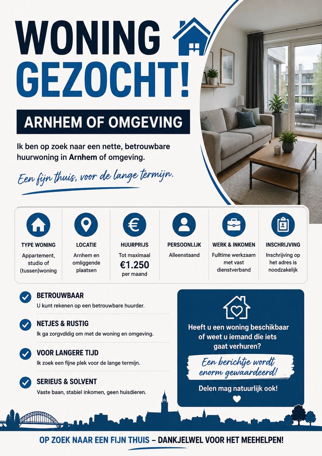 Een fijn thuis gezocht