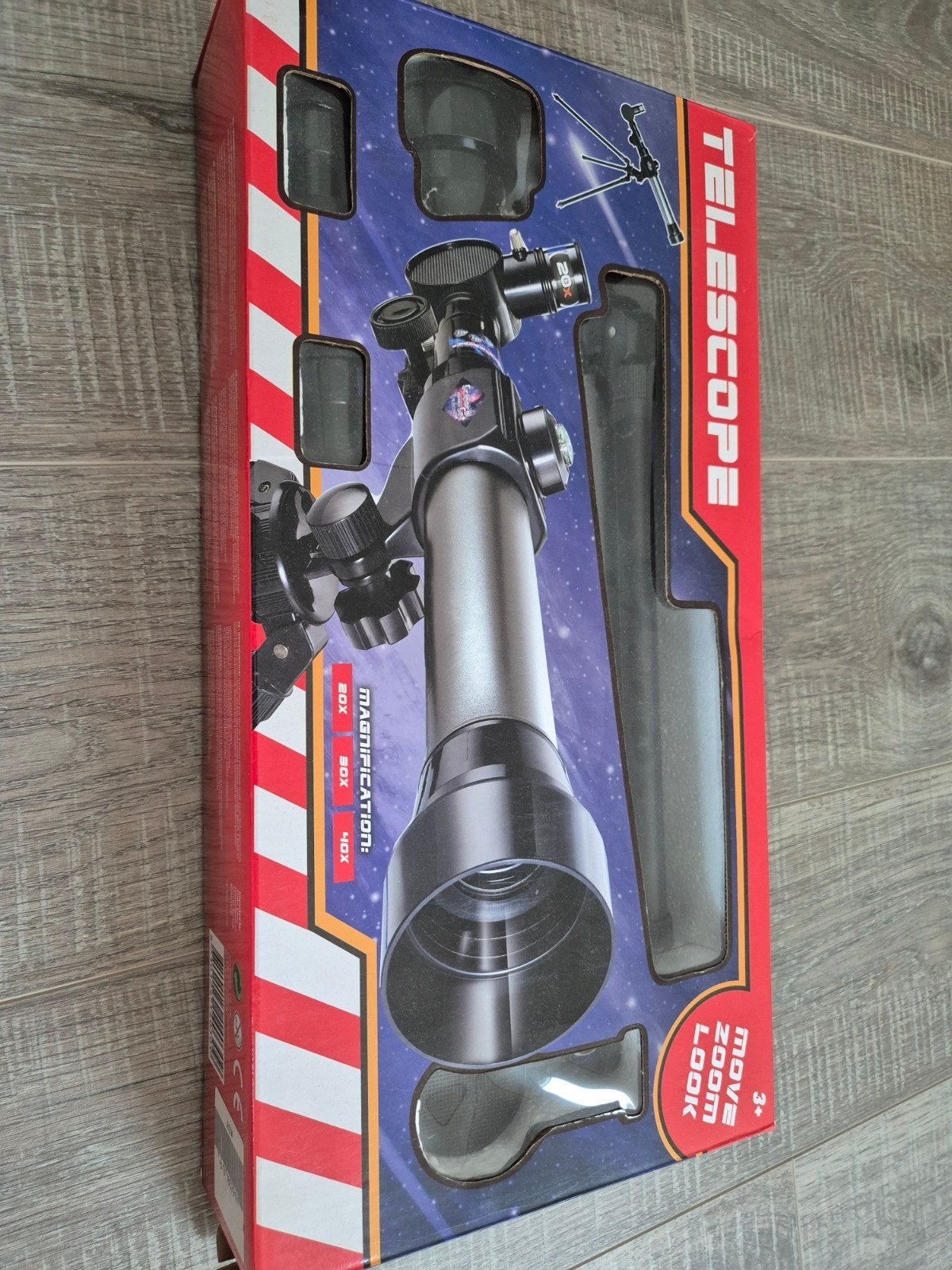 Telescoop voor kinderen met statief, Ophalen, Lenzentelescoop (refractor), Minder dan 80 mm, Nieuw