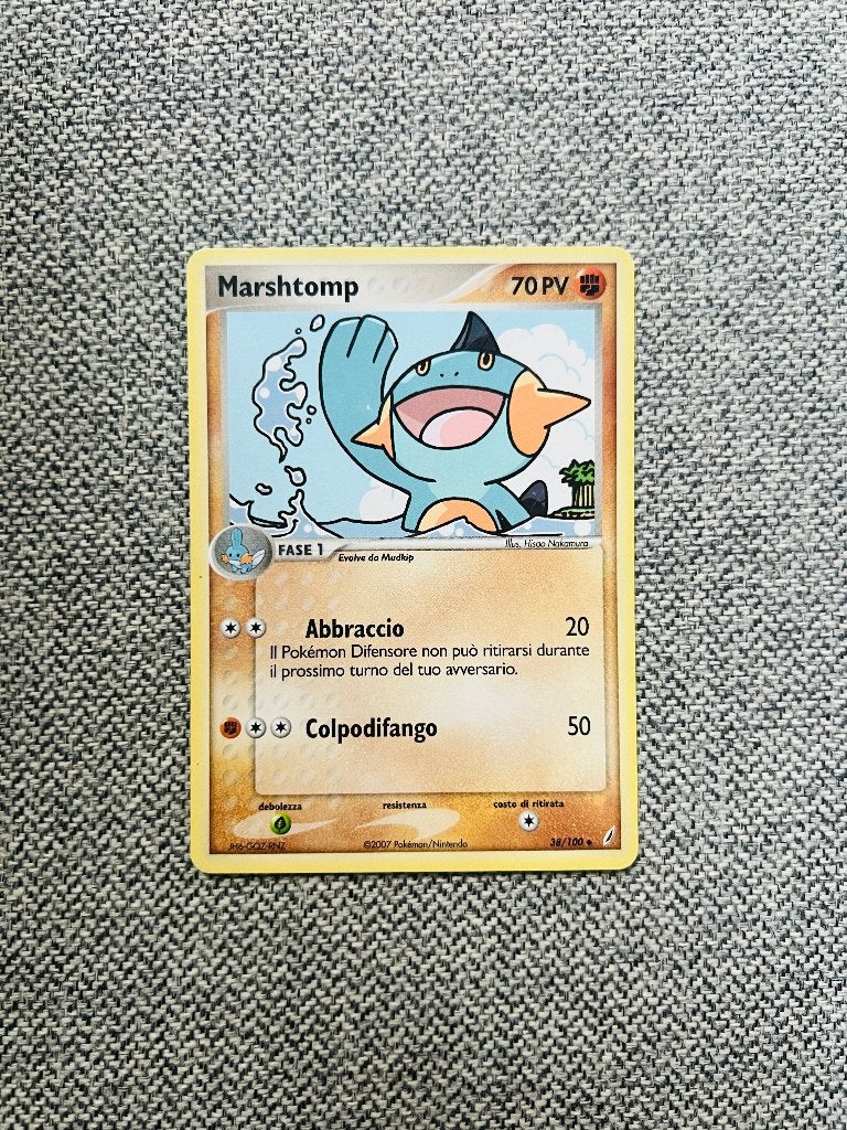 Marshtomp 38/100 Ex Crystal Guardians Pokemon, Verzenden, Zo goed als nieuw, Losse kaart, Foil