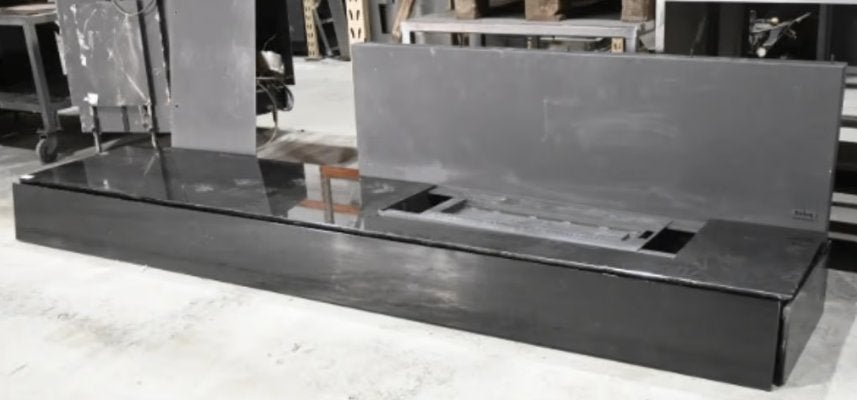 Gas design haard met stenen / stalen ombouw, transportschade, Ophalen, Zo goed als nieuw, Gashaard