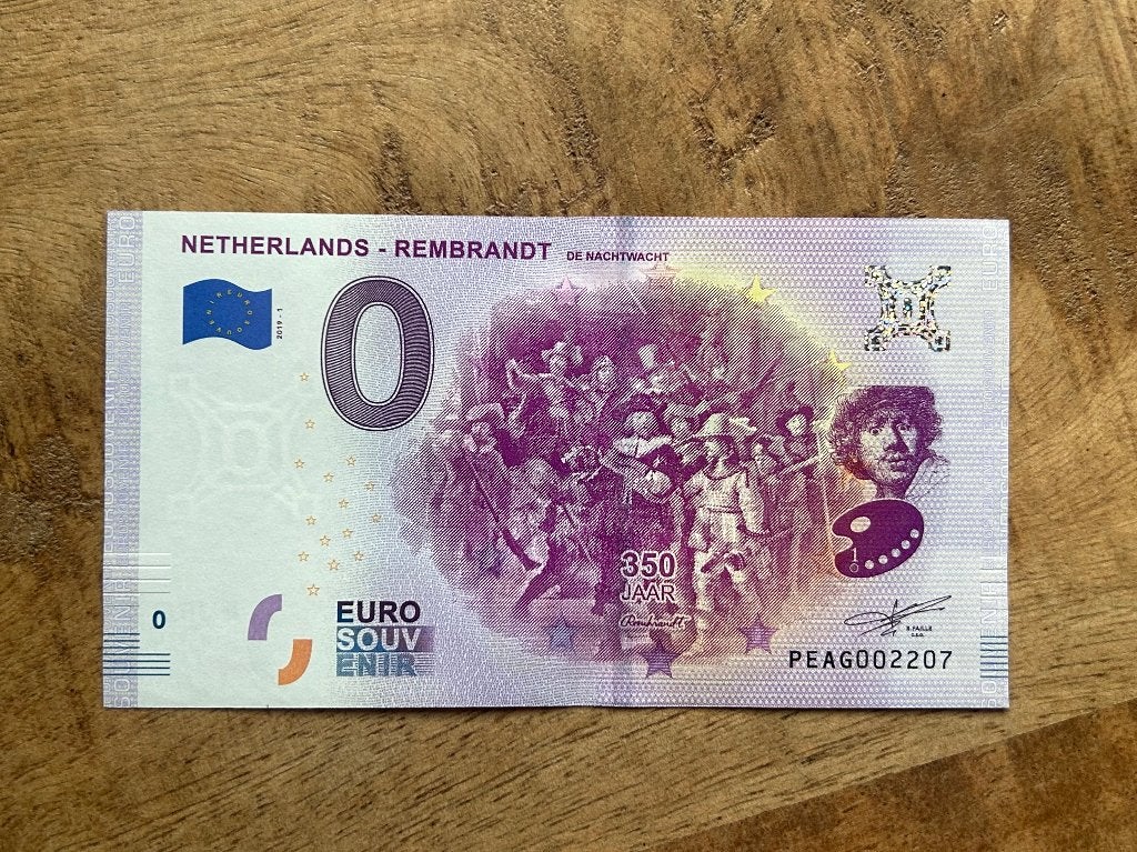0 euro Rembrandt biljet, Postzegels en Munten, Bankbiljetten | Europa | Eurobiljetten, Ophalen of Verzenden, Overige landen, 5 euro
