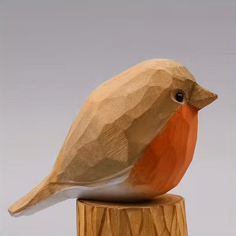 Roodborstje  binnen en buitendecoratie,hout,grafdecoratie, Verzenden, Nieuw, Meerkleurig, Hout