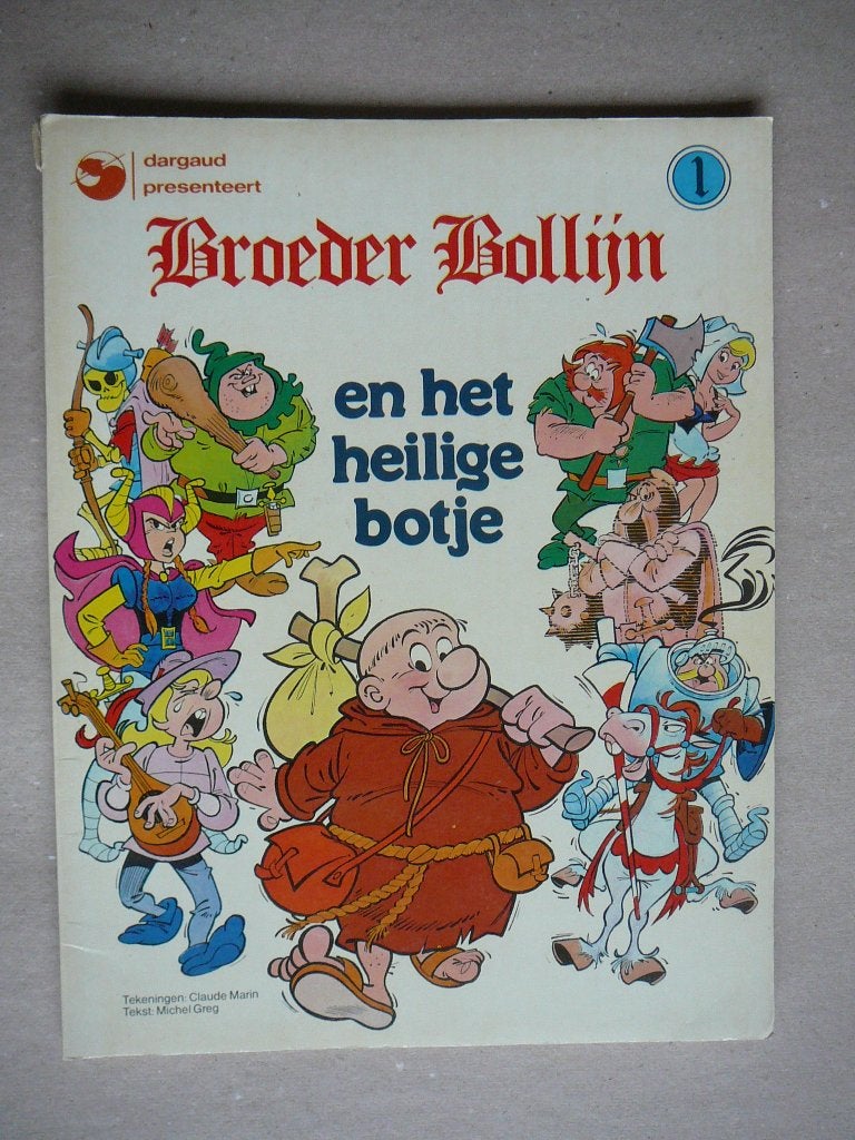 Broeder Bollijn en het heilige botje, Eén stripboek, Ophalen of Verzenden, Zo goed als nieuw