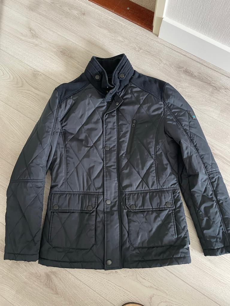 Angelo Litrico Gewatteerde Jas Zwart Maat M, Kleding | Heren, Ophalen of Verzenden, Zo goed als nieuw, Maat 48/50 (M), Zwart