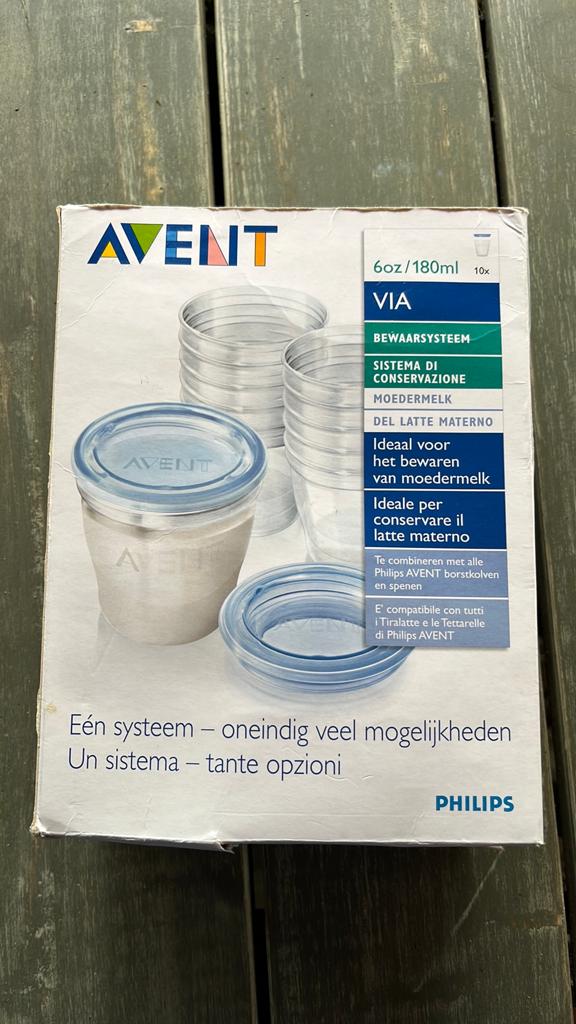 Avent 9 stuks  bewaarsysteem moedermelk, Ophalen of Verzenden, Zo goed als nieuw, Overige typen