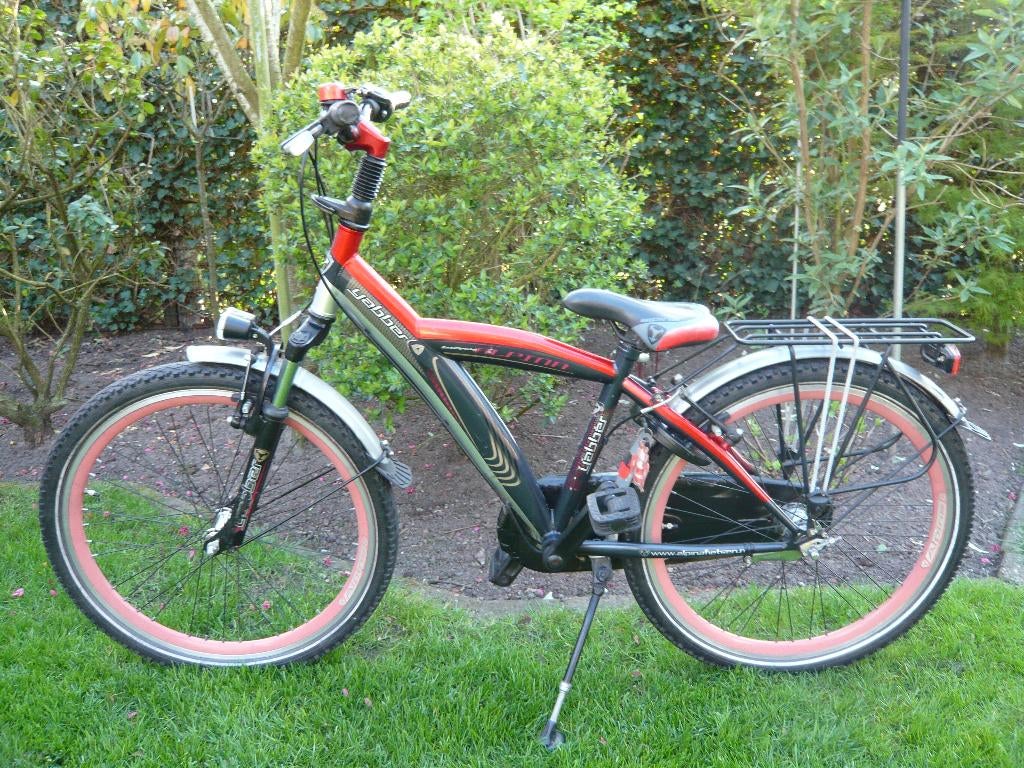 stoere 24inch alpina yabber rood -grijs 3v vv, Ophalen, Gebruikt, 20 inch of meer, Alpina