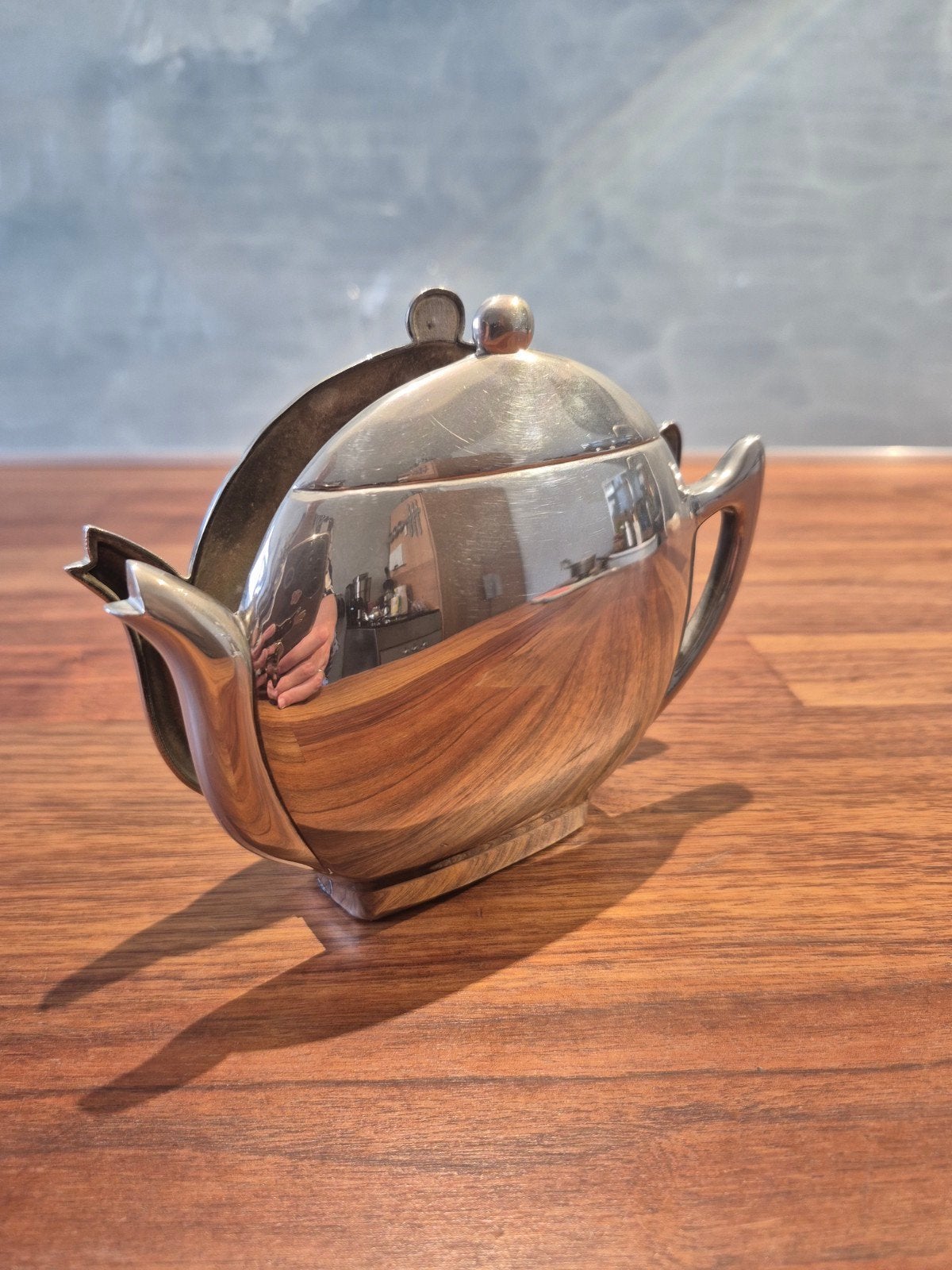 Vintage theepot servethouder, Vintage, Gebruikt, Ophalen of Verzenden, Metaal