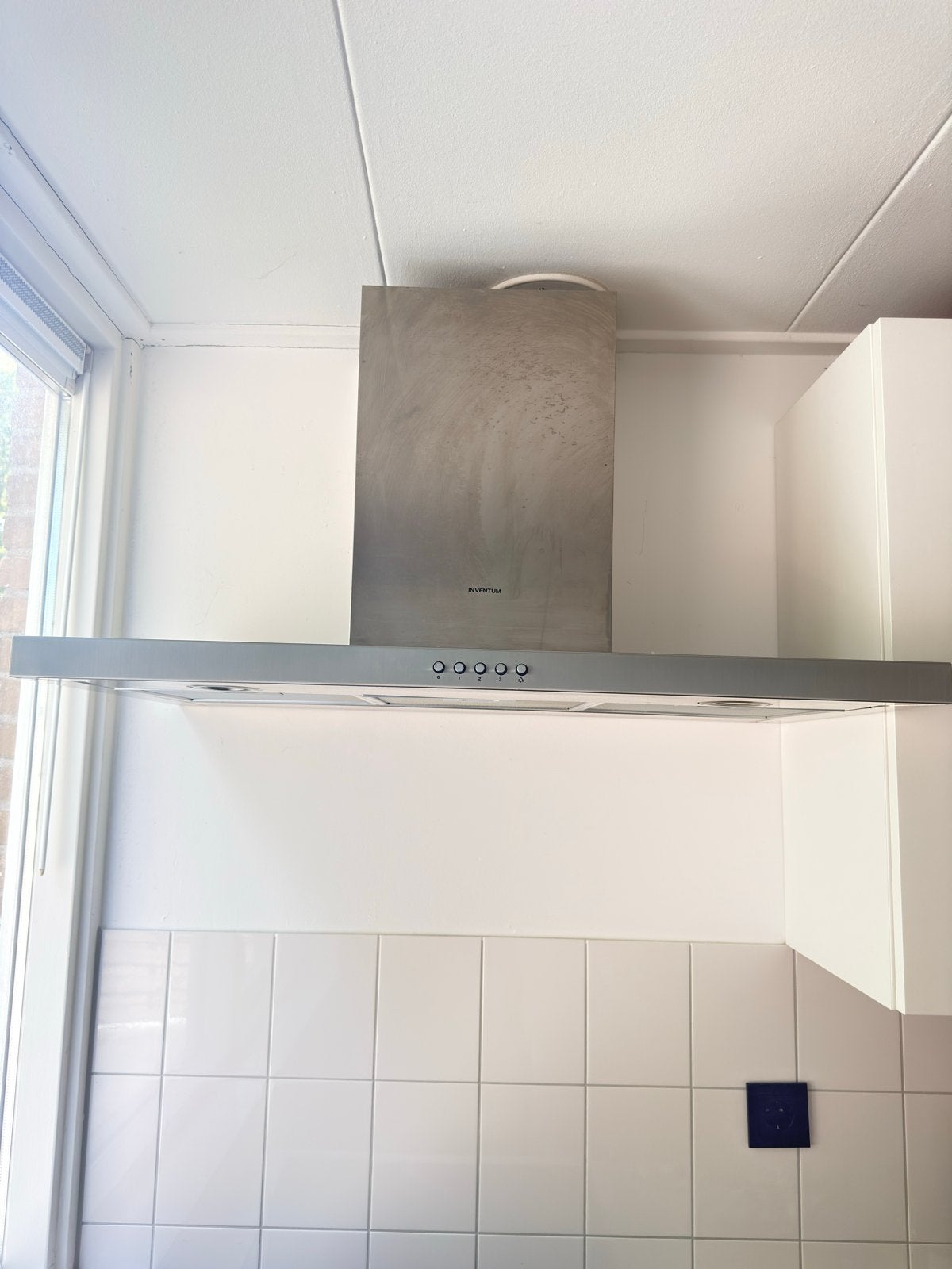 Inventum afzuigkap 90x60 cm, Witgoed en Apparatuur, Ophalen, Gebruikt, Wandschouwkap, Inbouw