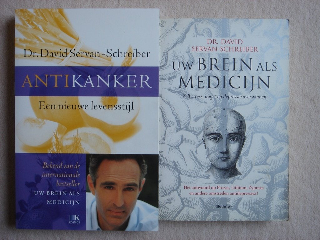 Antikanker + Uw brein als medicijn - David Servan-Schreiber, Boeken, Ophalen of Verzenden, Gelezen, Ziekte en Allergie