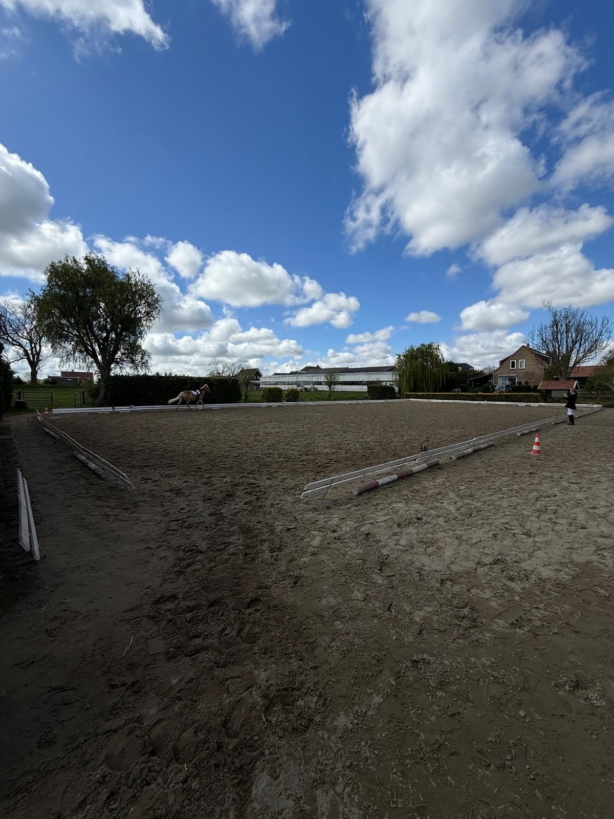 Dressuurring 20x60 incl bakletters, Dieren en Toebehoren, Paarden en Pony's | Overige Paardenspullen, Ophalen, Zo goed als nieuw
