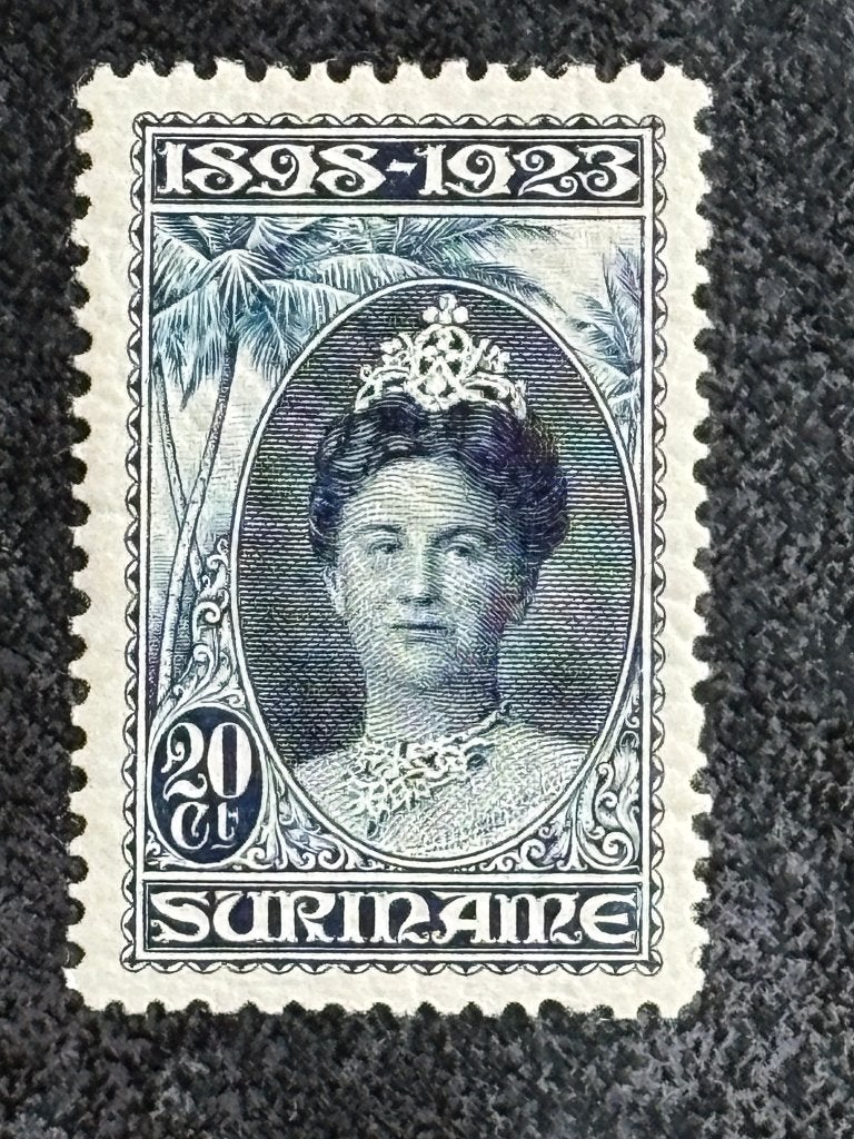 1923 SUR 106C Kon Wilhelmina Jubileum 20ct POSTFRIS, Ophalen of Verzenden, Postfris