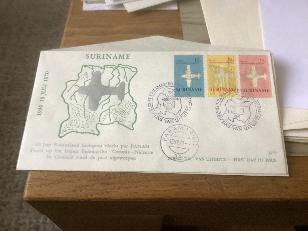 No4776 Suriname E77 Heb ook Nederland jaargangen fdc 1963, Ophalen of Verzenden, Onbeschreven, Nederland