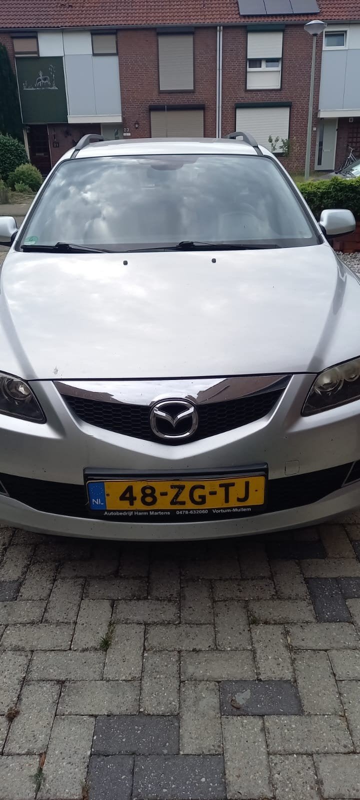 Mazda 6 1.8 Sportbreak 2008 Grijs, Auto's, Mazda, 4 cilinders, Origineel Nederlands, Stationwagon, Handgeschakeld