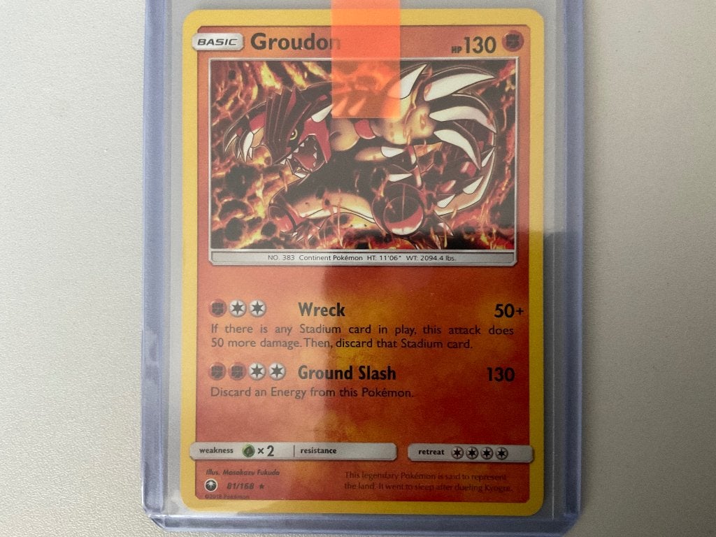 Groudon - Celestial storm - 81/168 (Holo), Verzenden, Zo goed als nieuw, Losse kaart