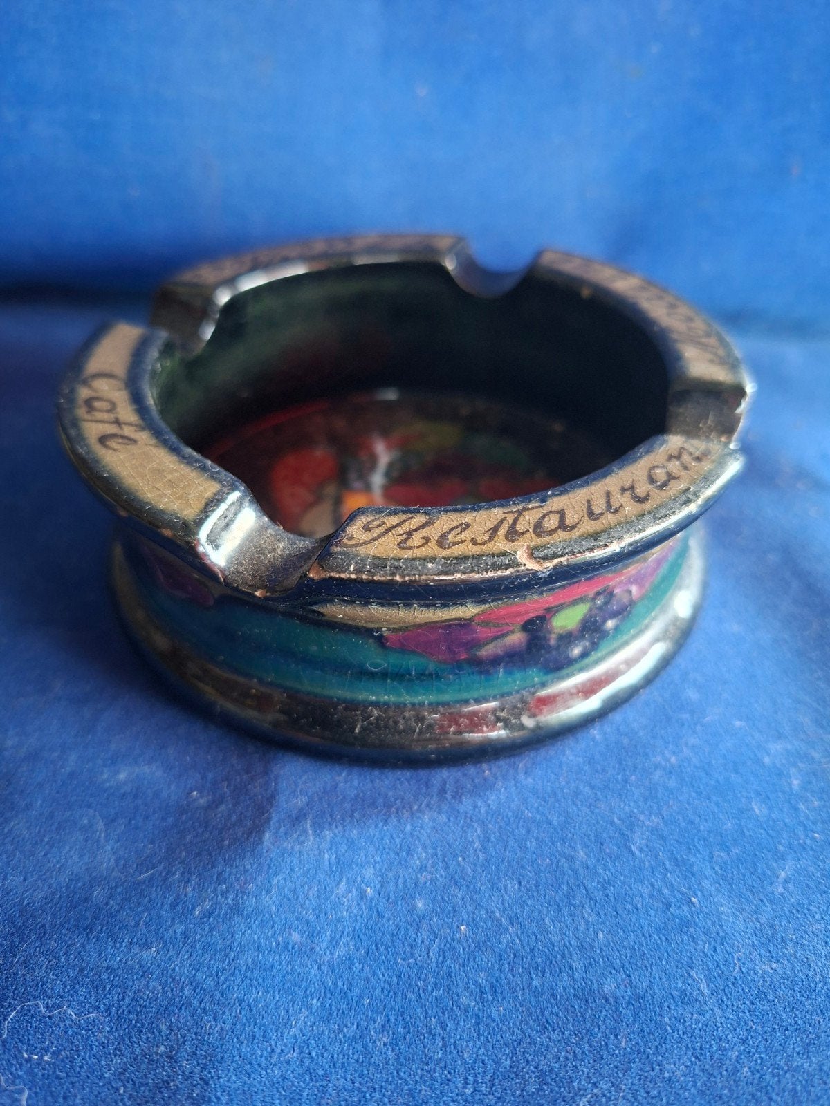 Vintage Gouds plateel asbak - Holland, Ophalen of Verzenden