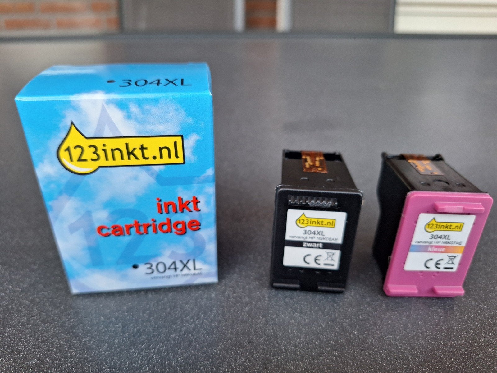 3 x 123inkt 304XL cartridges (zwart en kleur) - Gebruikt, Ophalen, Nieuw